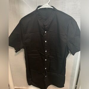 Mens Black Button Up Shirt